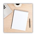 Office Jansan | Cambridge 59882 8.5 x 11.5 Sheets (70) Stiff-Back Wire Bound Medium/College Rule Notepad - Navy Cover/White Sheets image number 6