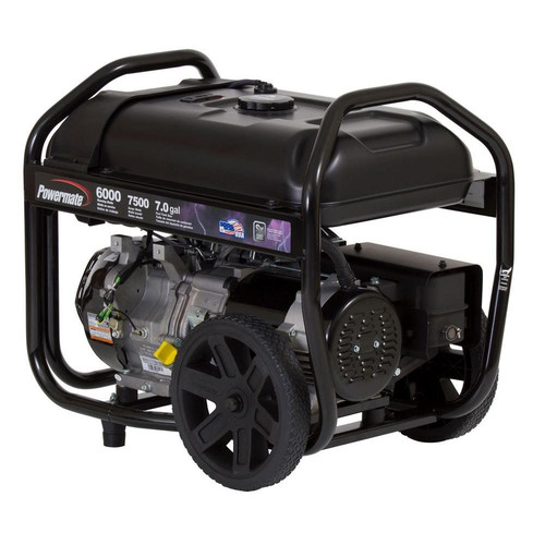 Portable Generators | Powermate PM0126000 6,000 Watt 414cc Gas Portable Generator image number 0