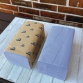 Paper Towels and Napkins | Boardwalk BWK6191 9.125 in. x 10.25 in. Windshield Paper Towels - Unscented, Blue (9 Packs/Carton, 250 Sheets/Pack) image number 4
