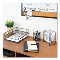 Office & Office Supplies | U Brands 2004U00-01 Vena 8-Compartment Desktop Organization Kit - Black (3/Kit) image number 1