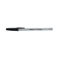 Office Jansan | Universal UNV27420 Fine 0.7 mm Stick Ballpoint Pen - Black Ink, Gray/Black Barrel (1 Dozen) image number 1
