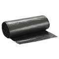 Inteplast Group WSLW3858SHK Low-Density 60 Gallon 38 in. x 58 in. Commercial Can Liners - Black (100-Piece/Carton) image number 0