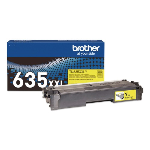 Brother TN635XXLY 6,500 Page-Yield Super High-Yield Toner - Yellow