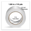  | Universal UNV53200 3 in. Core 1.88 in. x 110 Yards Deluxe General-Purpose Acrylic Box Sealing Tape - Clear (6/Pack) image number 2