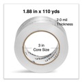 Office Jansan | Universal UNV53200 3 in. Core 1.88 in. x 110 Yards Deluxe General-Purpose Acrylic Box Sealing Tape - Clear (6/Pack) image number 2