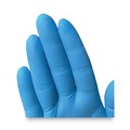 Work Gloves | Ansell 54422 6 mil Thick 9.5 in. Long Powder-Free G10 2PRO Nitrile Gloves - Medium, Blue (100/Box) image number 3