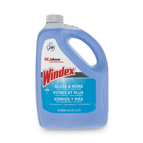 Office Jansan | Windex 696503EA 1 Gallon Bottle Glass Cleaner with Ammonia-D image number 0