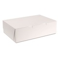 Labor Day Sale! Save $30 off $199! | SCT SCH 1025 14 in. x 10 in. x 4 in. Non-Window Paper Bakery Boxes - White (100/Carton) image number 0