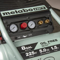 Air Compressors | Metabo HPT EC1315SM 1.5 HP 8 Gallon Oil-Free Trolly Air Compressor image number 5