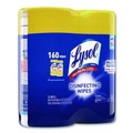 Cleaning & Janitorial Supplies | LYSOL Brand 19200-80296 1-Ply 7 in. x 7.25 in. Disinfecting Wipes - Lemon and Lime Blossom Scent, White (3/Carton) image number 2
