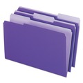 Office Jansan | Pendaflex 4350 1/3 VIO 1/3-Cut Assorted Tabs Interior Legal File Folders - Violet (100/Box) image number 0