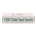 Cleaning & Janitorial Supplies | Bagcraft 300591 Sani/Shield Printed 16 in. x 1.5 in. Toilet Seat Band - Deep Blue/White (1000/Carton) image number 1