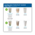 Office Jansan | Dixie 5342COMBO600 PerfecTouch 12 oz. Paper Hot Cups and Lids Combo - Multicolor (50/Pack) image number 2