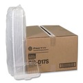 Food Trays, Containers, and Lids | Pactiv Corp. 0CI8D17S0000 17S Deep Dome 8.3 in. x 4.8 in. x 2.1 in. Plastic OPS Dome-Style Lid - Clear image number 0