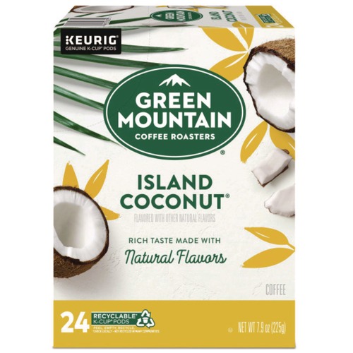 Bulk Savings Pricing 2 | Green Mountain Coffee 5000365434 Coffee K-Cup Pods - Island Coconut (24/Box) image number 0