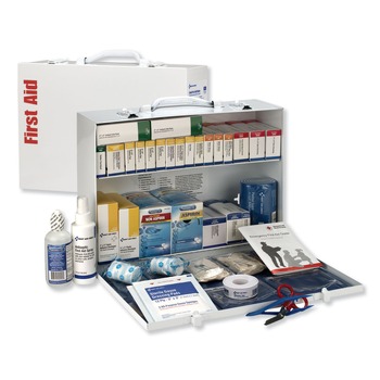 First Aid Only ANSI 2015 Class Bplus Type I and II Industrial First Aid Kit for 75 People with Metal Case (1-Kit)
