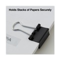 Office Jansan | Universal UNV10199VP3 Binder Clip Value Pack - Mini, Black/Silver (36/Pack) image number 3
