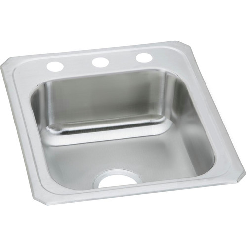 Fixtures | Elkay CR17213 Celebrity 17 in. x 21-1/4 in. x 6-7/8 in., Single Bowl Top Mount Sink (Stainless Steel) image number 0