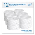 Toilet Paper | Scott 07006 Essential Coreless JRT Septic Safe 1150 ft. 2 Ply Tissues - White (12/Carton) image number 1