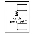 Office Jansan | Avery 05361 2-1/4 in. x 3-1/2 in. Laminated Laser/Inkjet ID Cards - White (30/Box) image number 3