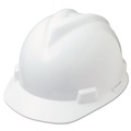 Hard Hats | MSA 475358 V-Gard Slotted Cap with Fas-Trac III Suspension - White image number 1