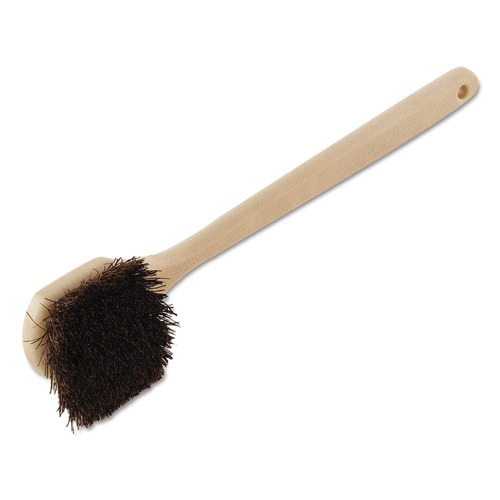 Cleaning Brushes | Boardwalk BWK4120 20 in. Palmyra Bristle Plastic Handle Utility Brush - Tan image number 0