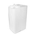 Food Service | Pactiv Corp. YTH102050001 9.19 in. x 6.5 in. x 2.75 in. Single Tab Lock No. 205 Utility Foam Hinged Lid Container - White (150/Carton) image number 2