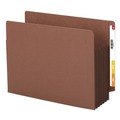 Office Jansan | Smead 73691 5-1/4 in. Straight Tab Expansion File Pockets - Letter, Brown (10/Box) image number 1