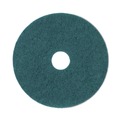 | Boardwalk BWK4019GRE 19 in. Diameter Heavy-Duty Scrubbing Floor Pads - Green (5/Carton) image number 0