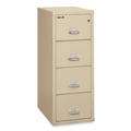 Office & Office Supplies | FireKing 4-2131-CPA 20.81 in. x 31.56 in. x 52.75 in. Insulated 4-Drawer Vertical File with 1-Hour Fire Protection - Parchment image number 1