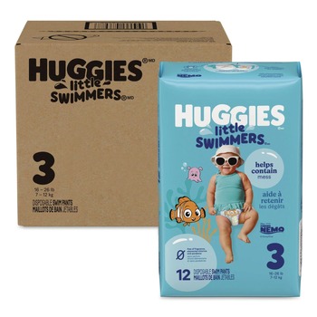 Huggies 16 lbs. to 26 lbs. Little Swimmers - Size 3 (8/Carton)