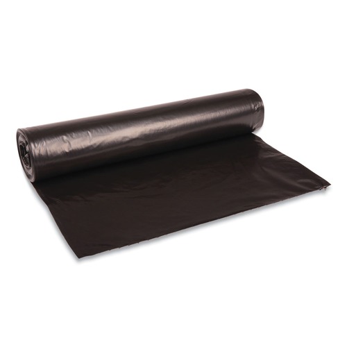 Trash Bags | Boardwalk BWK527 40 in. x 48 in. 45 gal. 1 mil Low Density Repro Can Liners - Black (100-Piece/Carton) image number 0