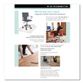 Office Jansan | ES Robbins 132775 66 in. x 60 in. EverLife Workstation Chair Mat With Lip for Hard Floors - Clear image number 2