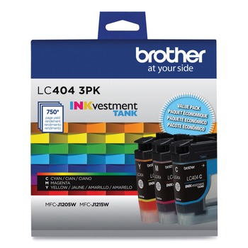 Brother LC4043PK INKvestment 750 Page-Yield Ink - Cyan/Magenta/Yellow (3/Pack)