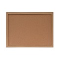 Office Jansan | Universal 43602-UNV 24 in. x 18 in. Cork Board with Oak Style Frame - Tan Surface image number 0