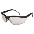  | MCR Safety KD119 Klondike Safety Glasses - Matte Black Frame Clear Mirror Lens (12/Box) image number 1