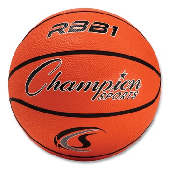 Champion Sports No. 7 Official Size Rubber Sports Ball For Basketball - Orange