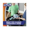 Trash Bags | Hefty E27744 30 in. x 33 in. 30-Gallon 0.85 mil Easy Flaps Trash Bags - Black (40/Box, 6 Boxes/Carton) image number 2