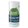 Paper Towels and Napkins | Seventh Generation 13722 100% Recycled 11 in. x 5.4 in. 2-Ply Paper Kitchen Towel Rolls - White (156 Sheets/Roll, 24 Rolls/Carton) image number 0