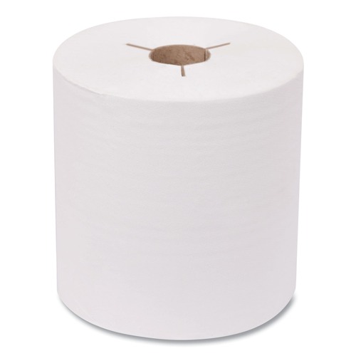 Cleaning & Janitorial Supplies | Tork 8038050 8 in. x 800 ft. Advanced Notched Hand Towel Roll - White (6 Rolls/Carton) image number 0