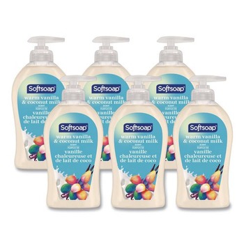 Softsoap 11.25 oz Liquid Hand Soap Pumps - Vanilla and Coconut (6/Carton)