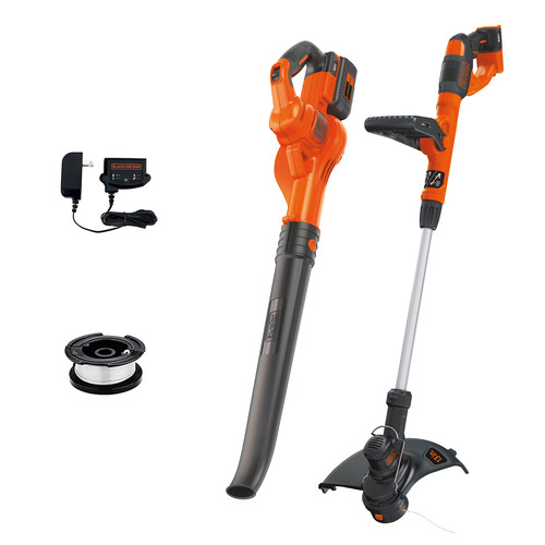Outdoor Power Combo Kits | Black & Decker LCC340C 40V MAX Automatic Feed Spool Lithium-Ion 13 in. Cordless String Trimmer and Sweeper Combo Kit (2 Ah) image number 0