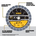 Clearance Center | Dewalt DW47437 14 in. XP7 Reinforced Concrete Segmented Diamond Blade image number 4