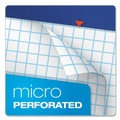 Office Jansan | Ampad 20-210 8.5 in. x 11.75 in. Quadrille Rule Quad Double Sheet Pad - White (100 Sheets/Pad) image number 3