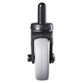 Customer Appreciation Sale - Save up to $60 off | Rubbermaid Commercial FG7570L20000 3 in. Wheel Thermoplastic Rubber Swivel Bayonet Replacement Casters - Black image number 1