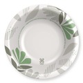 Bowls and Plates | Dixie SX20PATH Pathways Heavyweight 20 oz. Paper Bowls - White/Green/Burgundy (125/Pack) image number 2