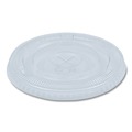 Cutlery | Boardwalk BWKPETSTRAW 16 oz. - 24 oz. PET Cold Cup Lids - Clear (1000/Carton) image number 1