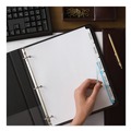 Office Jansan | Avery 11446 Index Maker 11 in. x 8.5 in. 5-Tab Print and Apply Clear Label Dividers - White (25/Box) image number 3