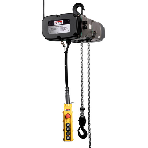 Electric Chain Hoists | JET JT9-144011 460V 16.8 Amp TS Series 2 Speed 3 Ton 15 ft. Lift 3-Phase Electric Chain Hoist image number 0