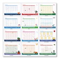 Calendars & Planners | House of Doolittle 139 22 in. x 17 in. 12-Month (Jan to Dec): 2026 Recycled Desk Pad Calendar - Illustrated Seasons Artwork, Black Binding/Corners image number 3